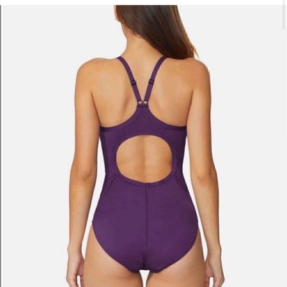BALEAF Women's Athletic Training Adjustable Purple Swimsuit Size 34 Med/Large - Picture 2 of 8